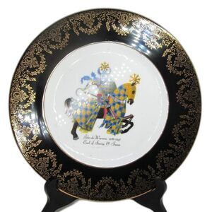 Rosina Wachtmeister RWL London John-De-Warenne Earl Of Surry 10 5/8" Plate
